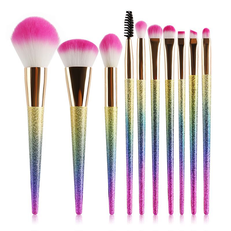 Crystal makeup brushes